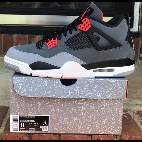 Air Jordan Retro 4 Infrared Size 11 - Picture 3 of 12